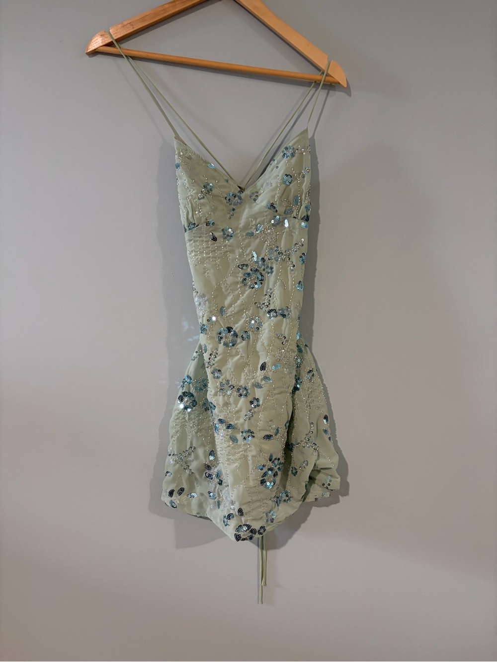 Mermaidcore Mint Green Sequin Dress